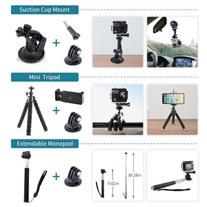 Artman Action Camera Accessories Kit 58-in-1 for  DJI OSMO Action