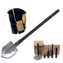 Load image into Gallery viewer, 10 in 1 Folding Shovel for camping / outdoor use.
