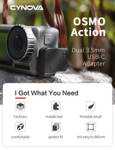 Load image into Gallery viewer, CYNOVA Osmo Action Dual 3.5mm Mic Adapter
