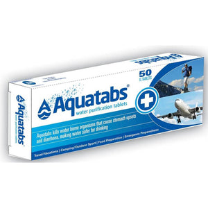 Aquatabs Drinking Treatment Disinfect Purification Tablets 50 Pills