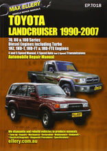 Load image into Gallery viewer, Automobile Repair Manual: Toyota Landcruiser 1990-2007 Diesel Engines Including Turbo
