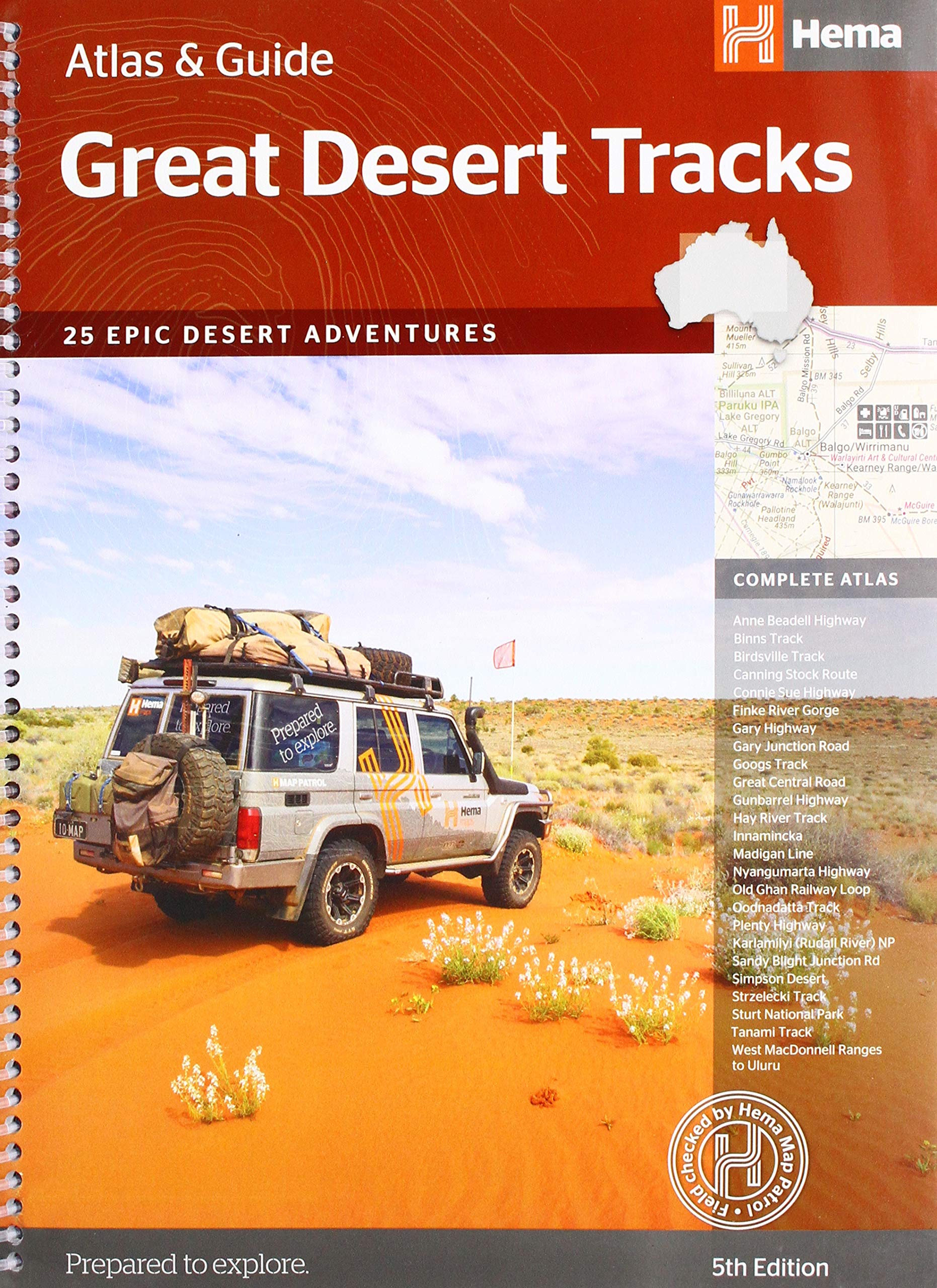 Australia Great Desert Tracks atlas guide A4