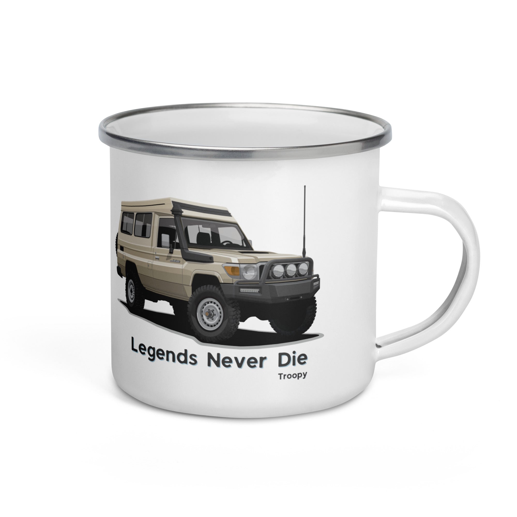 Toyota Land Cruiser Troopy | Toyota Land Cruiser 70 Series Enamel Mug